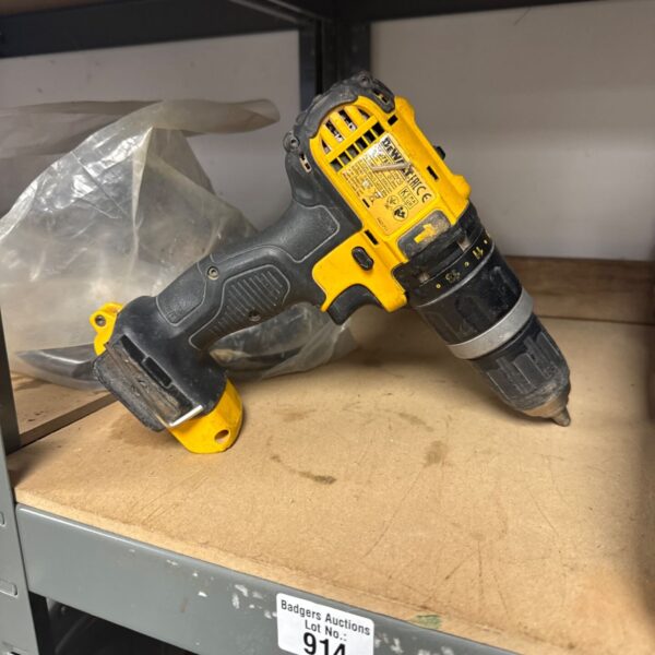 Dewalt DCD771C2 cordless drill body for DIY projects.