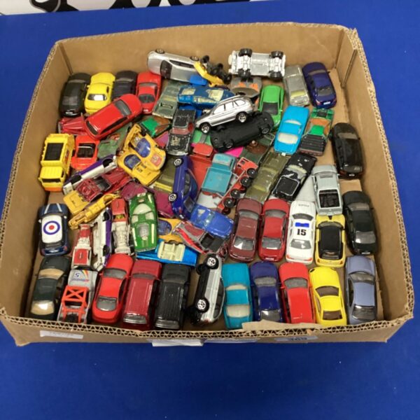 Mixed lot of vintage diecast cars including Corgi models.