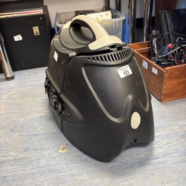 DJ-Tech Stage Visa 200 portable PA system, side view.