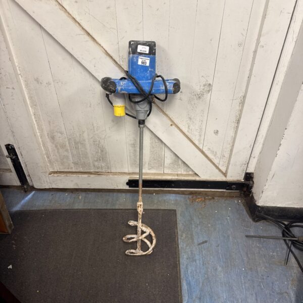 Draper 110v plasterers whisk for mixing plaster.
