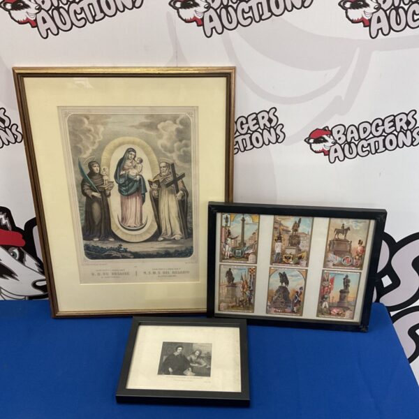 Antique ecclesiastical lithograph portrait by L. Turgis & Fils.