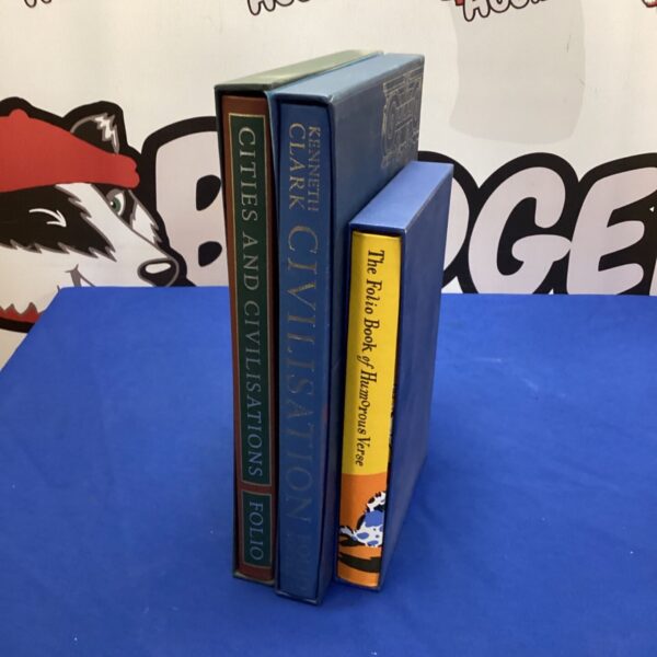 Folio Society books including Cities & Civilisations by Kenneth Clark.
