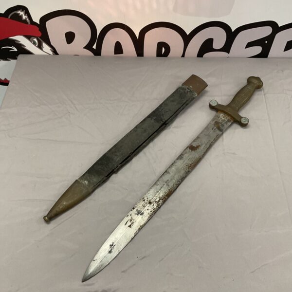 Antique French 1832 Pattern Gladius sword with scabbard.