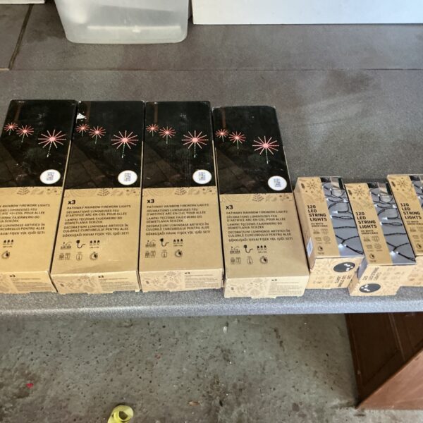 Job lot of garden LED lights for outdoor use.