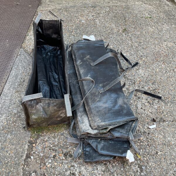 Heavy duty garden waste bags for garden tidy and landscaping.