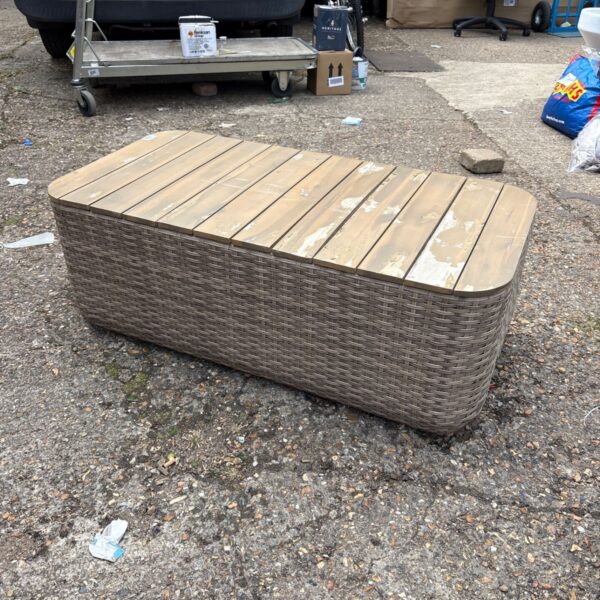 GoodHome Elos coffee table needing restoration, ideal for DIY projects.