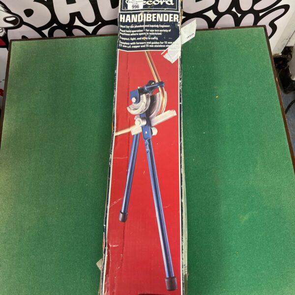 Vintage Handibender pipe bender model 996 for metalworking.