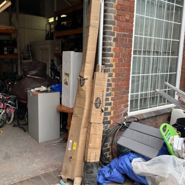 Two boxes for a Hills Rotary Clothes Dryer, model 4/30.