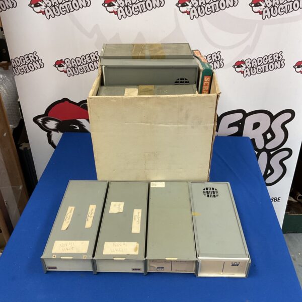 Vintage Hong Kong 35mm slides in storage cases, a collectible lot.