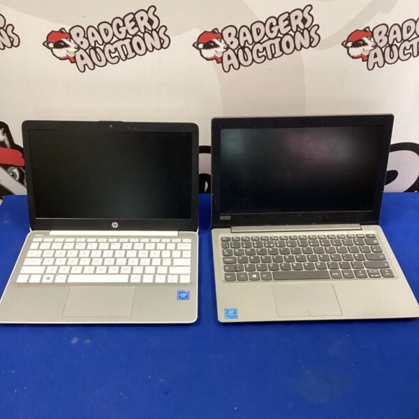 HP and Lenovo Pentium laptops in an untested lot.