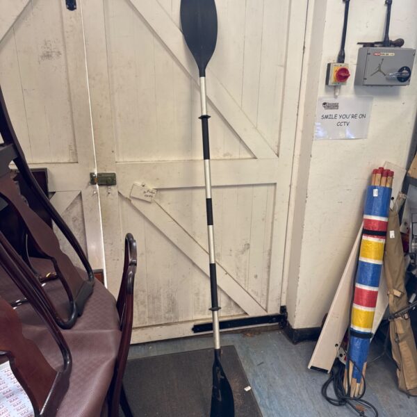 Intex 69629 kayak paddle, showing signs of use.