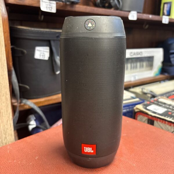 JBL Pulse 2 portable Bluetooth speaker with illuminated design.