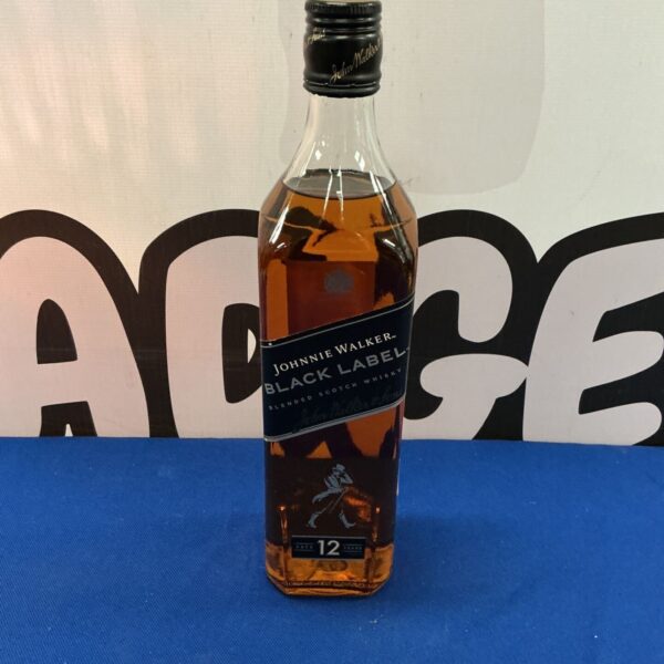 Johnnie Walker Black Label Scotch whisky bottle for collectors.
