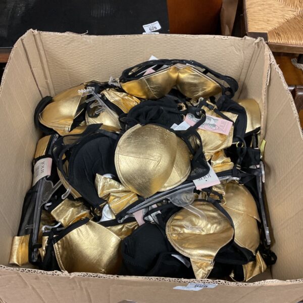 New lot of Jolie black and gold bras for sale.