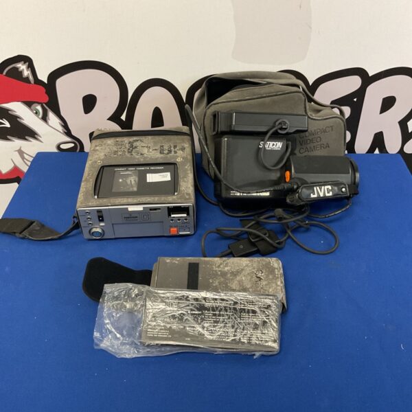 Vintage JVC SatiCon video camera and Ferguson VideoStar recorder.