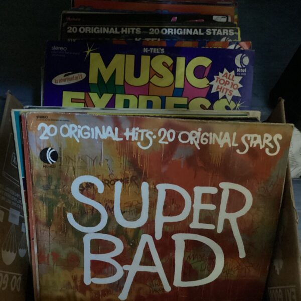 Vintage K-Tel Super Bad vinyl record cover in good condition.