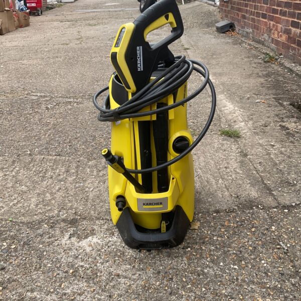 Karcher K4 pressure washer for garden and patio cleaning.