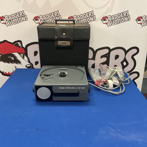 Vintage Kodak Carousel S-AV slide projector for 35mm slides.