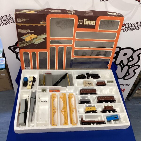 Vintage Lima HO scale train set in its original box.