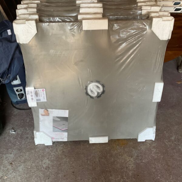 Stack of two Liquid shower tile boards for bathroom tiling.