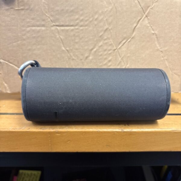 Black Logitech Ultimate Ears BOOM 3 Bluetooth speaker.