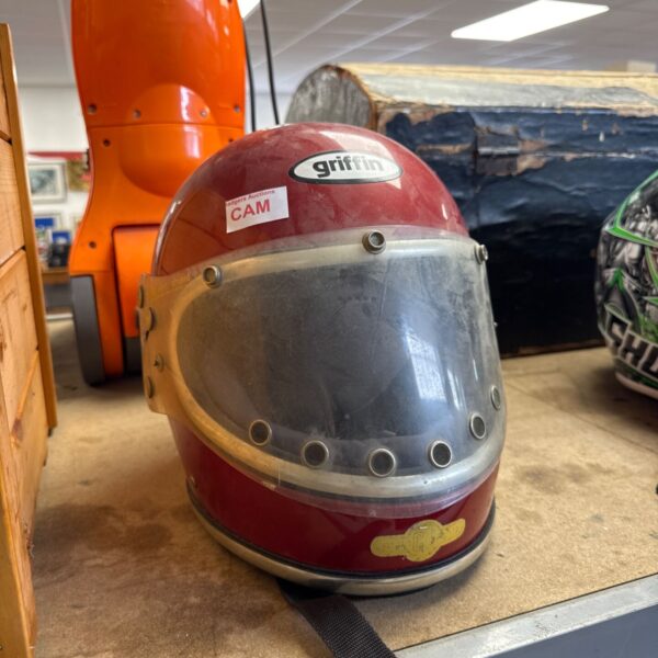 Vintage Griffin Motorcycle helmet unknown size