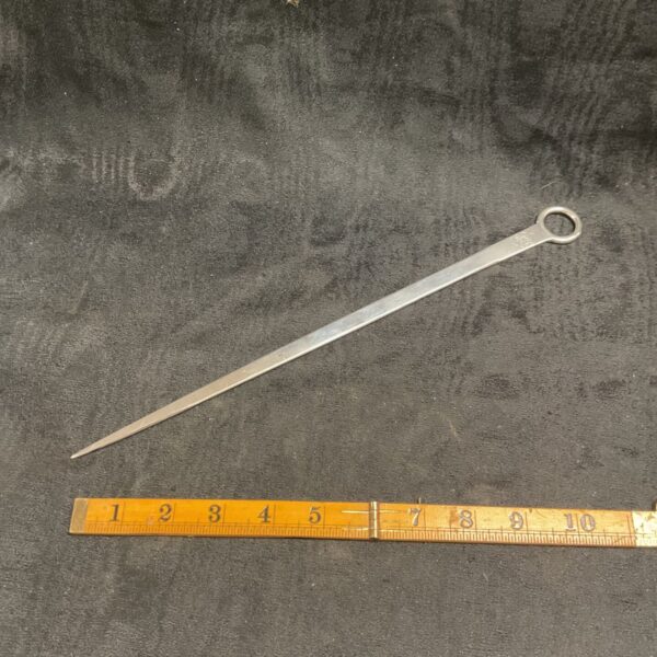 Hallmarked silver meat skewer 96g