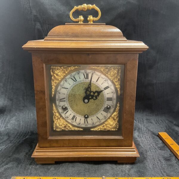 1950s German bracket clock August Schatz &Sonne 8Day 3 Chime Working with key