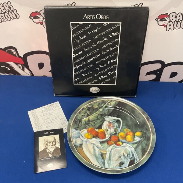 Limited edition 1711/2000 Goebel Artis Orbs 32cm Plate paul cezanne 1839-1906 “Nature morte avec cruche a fleurs”