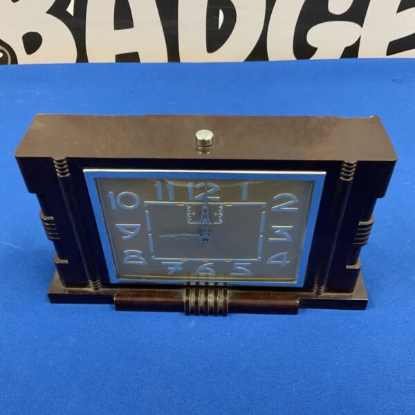 French art deco bakelite mantle clock circa 1930