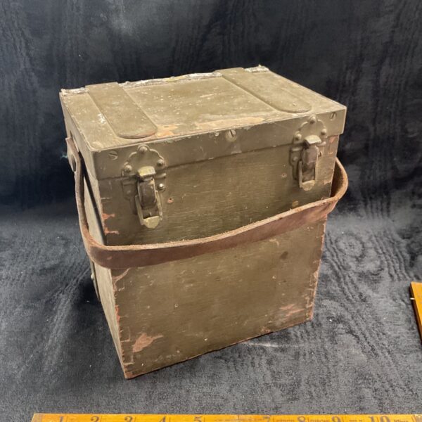1940 Dated Military wooden test set box