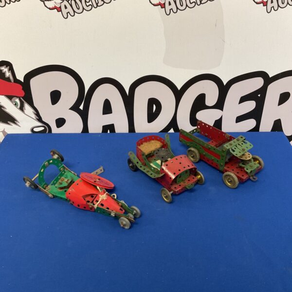 3 Vintage Meccano cars