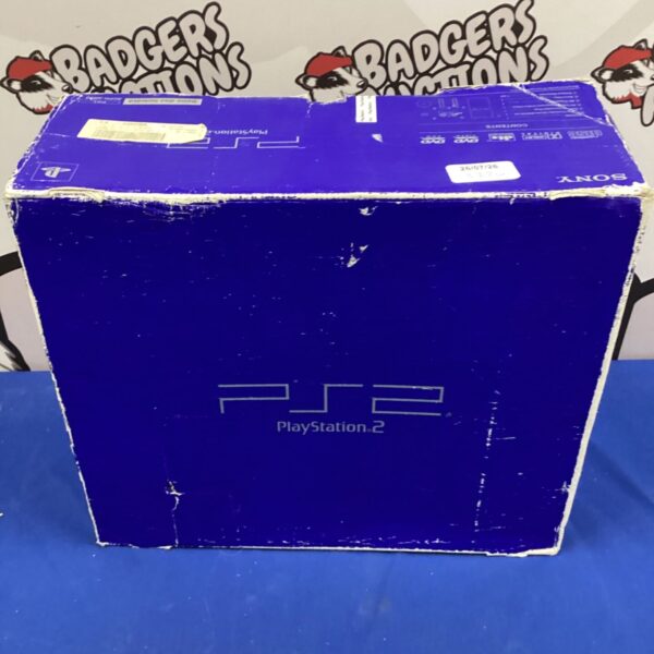 Boxed PlayStation 2 with after market controller