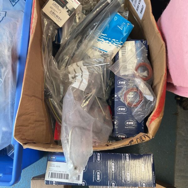 Box car parts mostly brake hoses load valve engine breather ect new old stock