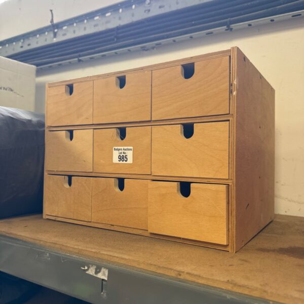 Small wooden organiser drawer cabinet 14” length
