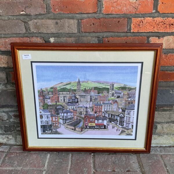 Martin Stuart Moore limited edition print of Bolton townscape.