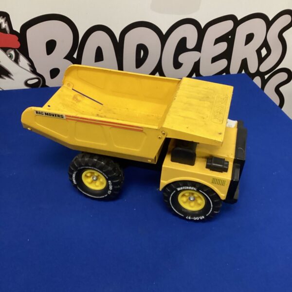 Vintage yellow Matchbox Lesney truck model 4, collectible toy.
