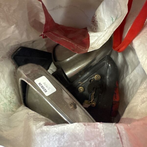 Chrome Mitsubishi L200 wing mirror for vehicle exterior.