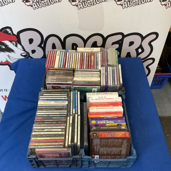 Large lot of music CDs for sale, diverse music collection.