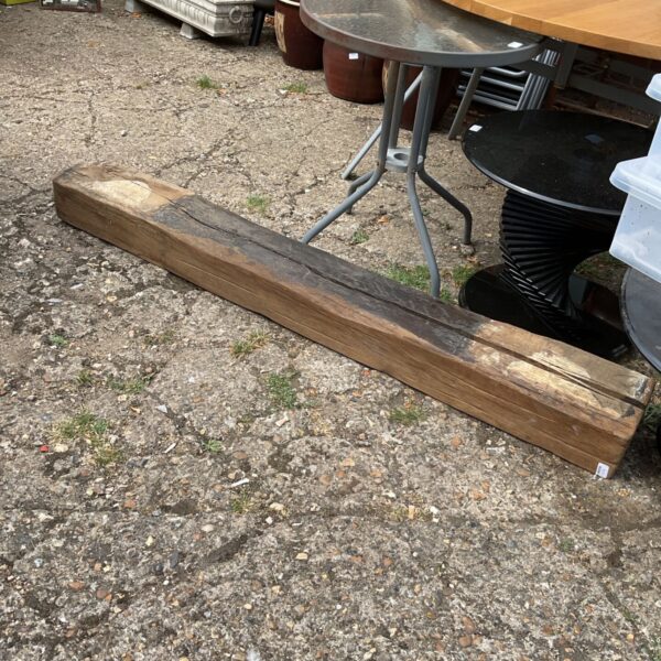 Rustic oak beam, reclaimed timber for DIY projects.