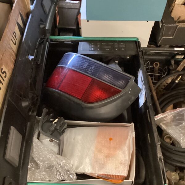 Peugeot 306 rear light cluster and air conditioning unit in a box.