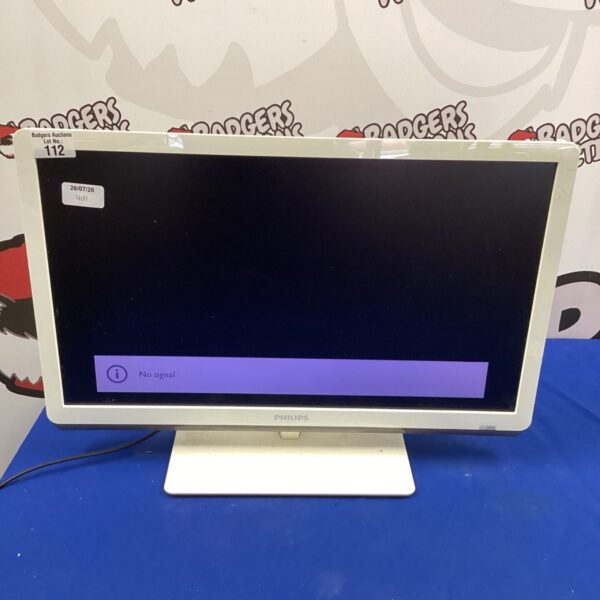 Philips 22 inch flatscreen TV, tested and functioning television.