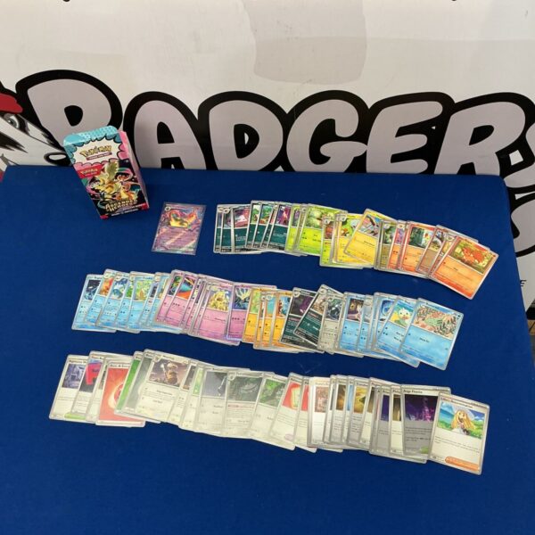 Pokémon card collection in Ascended Chaos box for collectors.