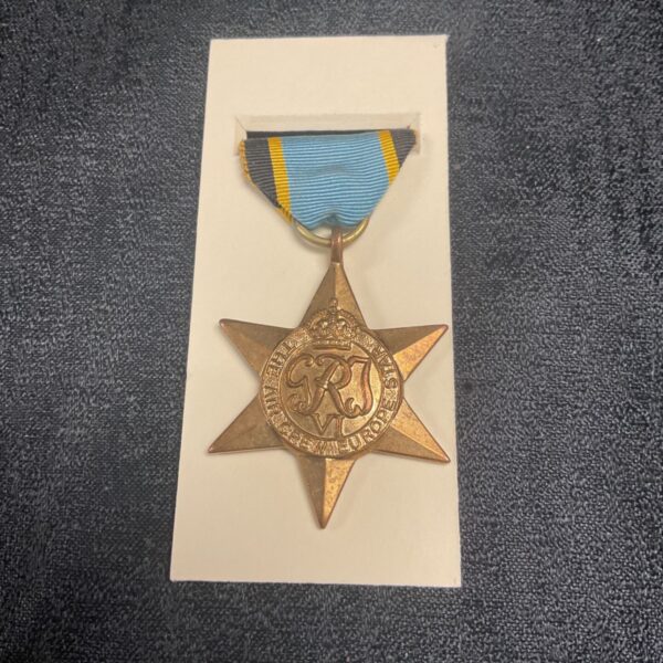 WWII RAF Aircrew medal copy with ribbon, a military collectable.