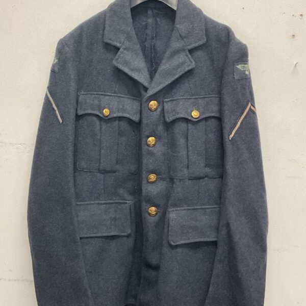 Vintage 1951 RAF Aircraftsman jacket front view.