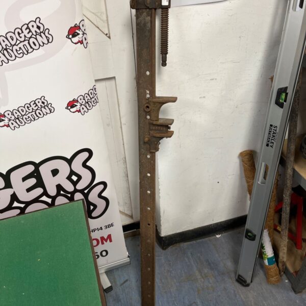 Vintage Record T-bar sash clamp for woodworking projects.