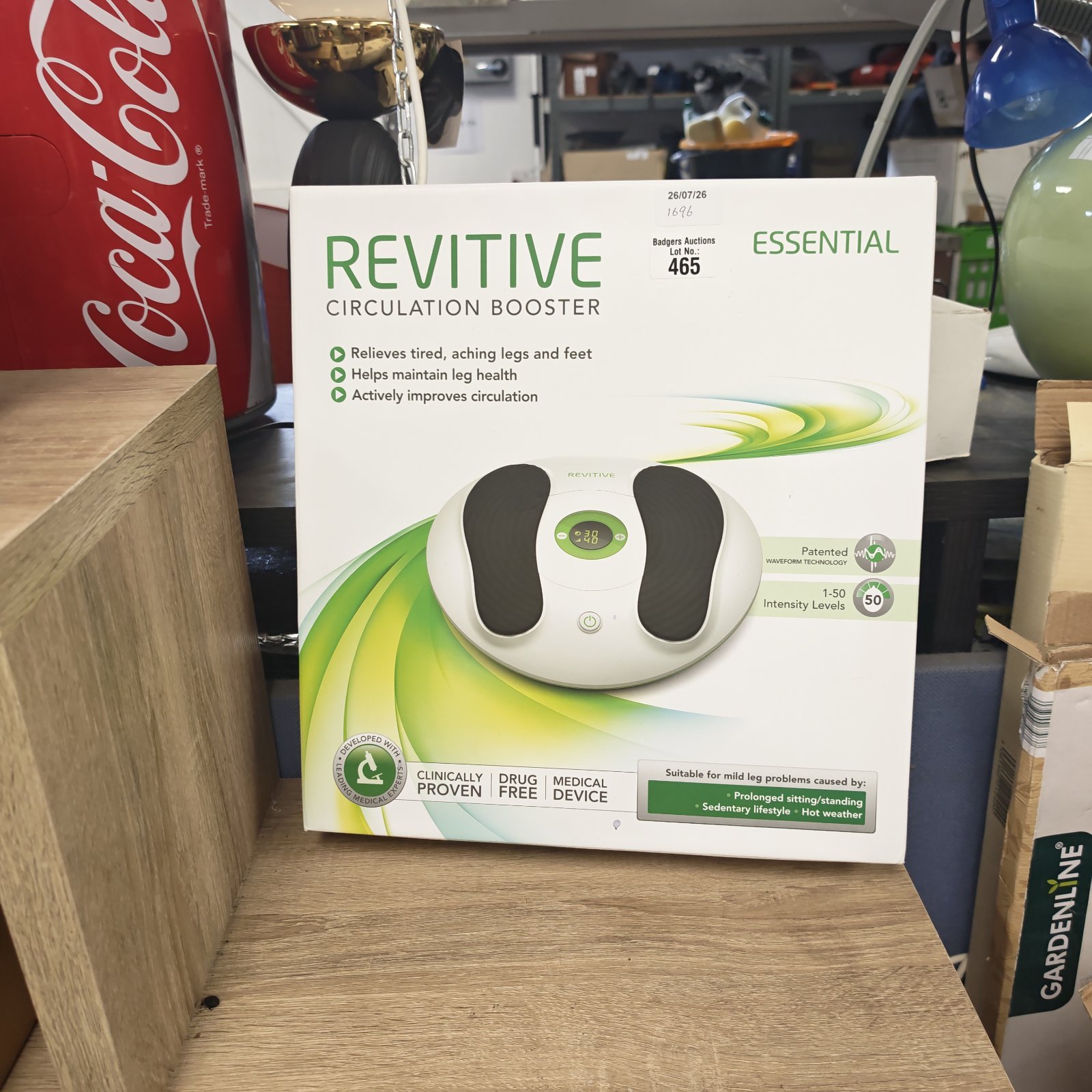 Revitive circulation booster model 465 for leg and foot relief.