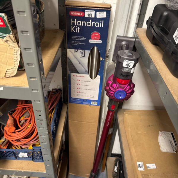 Rothley handrail kit 903 in original packaging, side view.