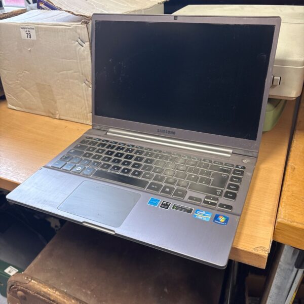 Used Samsung laptop with Windows 7 operating system.