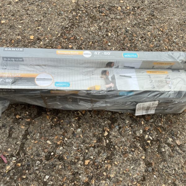 Sealed Sanus Simply Safe TV mount packaging, model SF201.